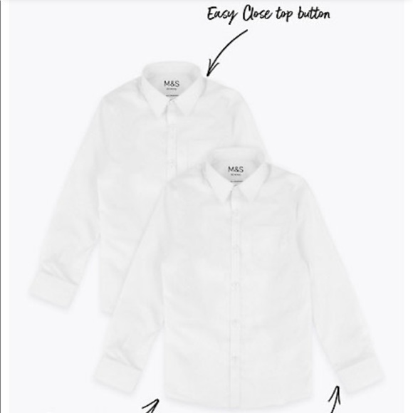 2 for $20 *NWT* Non-Iron Shirts, size 6-7 - Picture 5 of 8